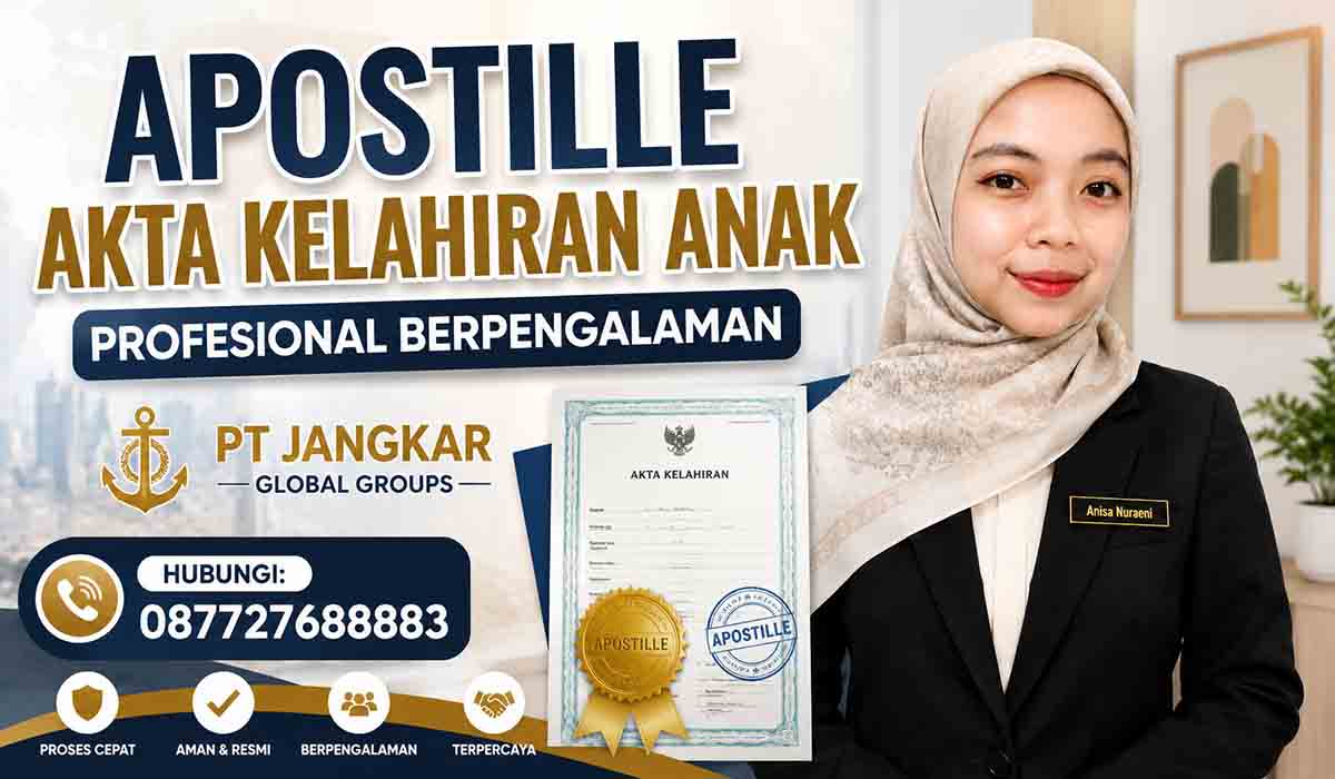 Apostille Akta Kelahiran Anak Profesional Berpengalaman