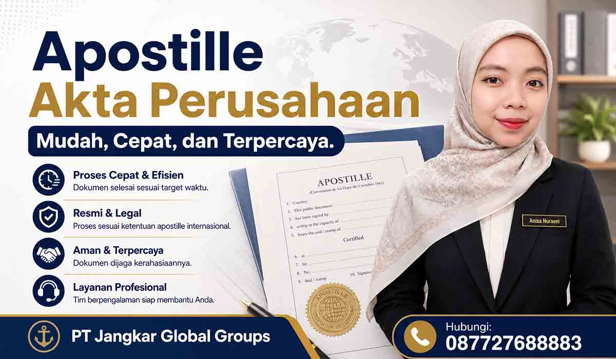 Apostille Akta Perusahaan Mudah, Cepat, dan Terpercaya.