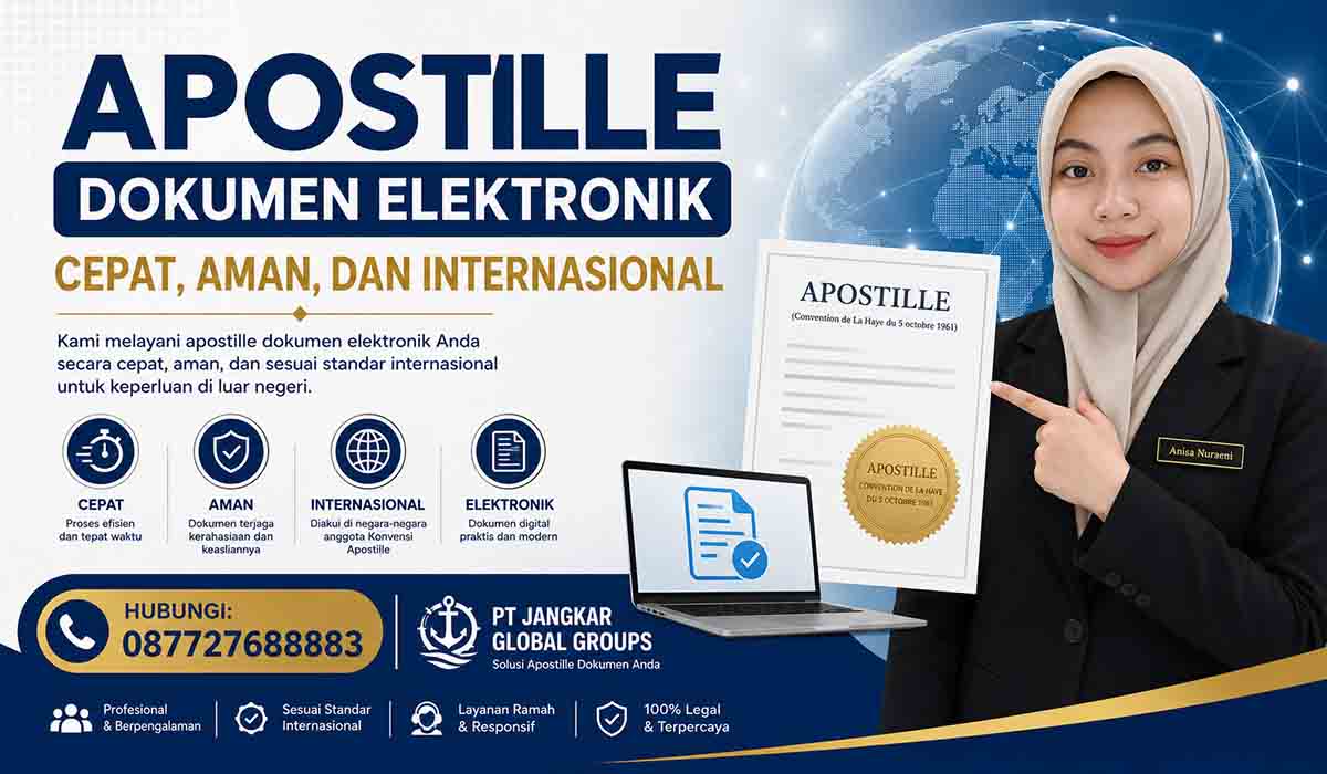 Apostille Dokumen Elektronik Cepat, Aman, dan Internasional