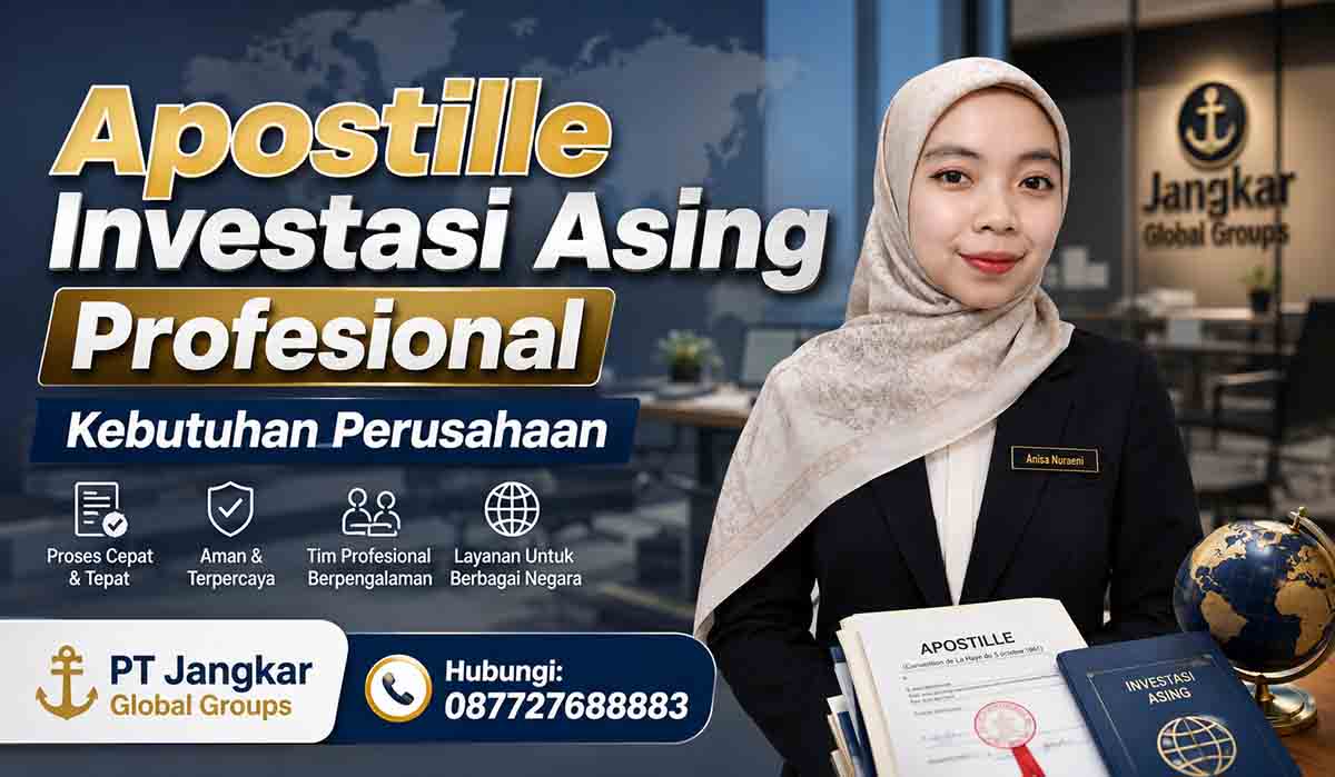 Apostille Investasi Asing Profesional Kebutuhan Perusahaan