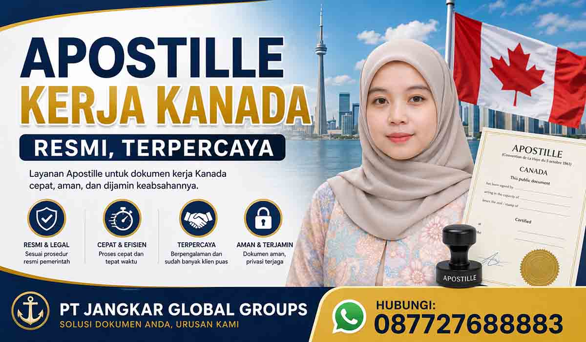 Apostille Kerja Kanada Resmi, Terpercaya