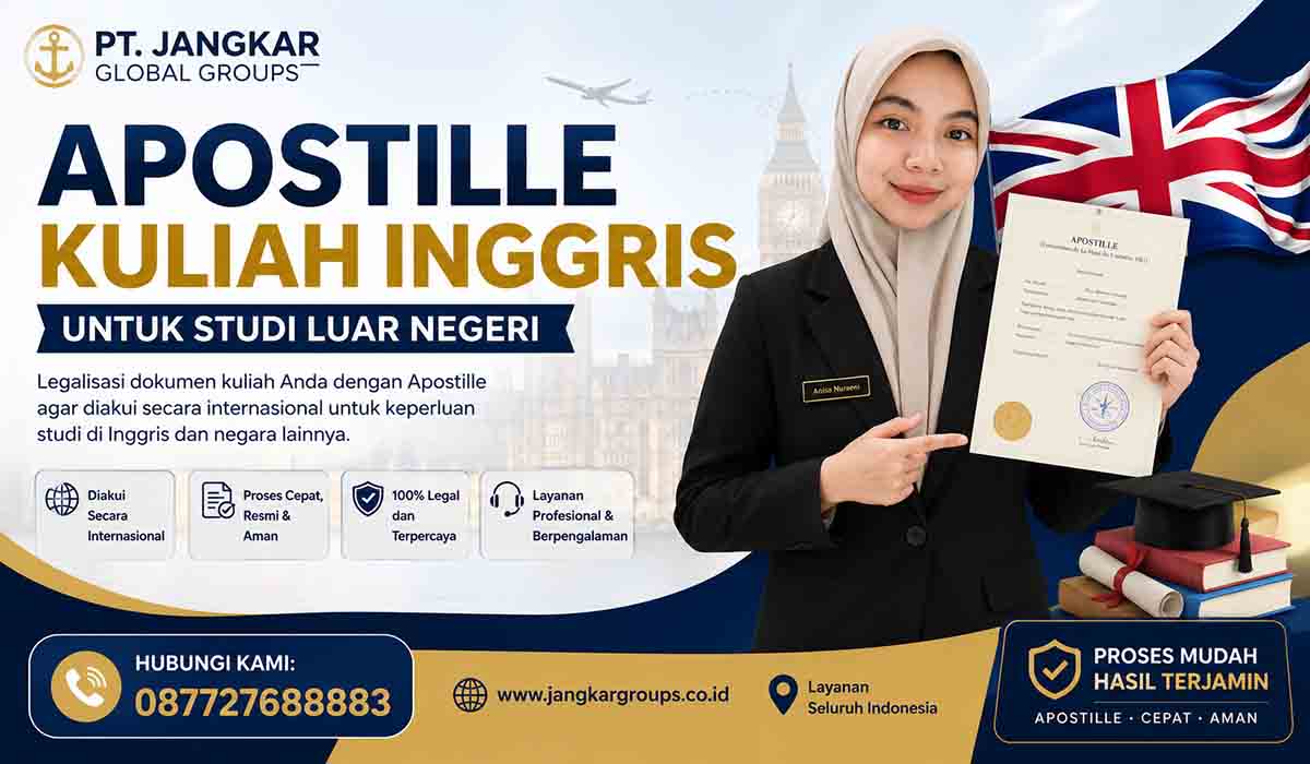 Apostille Kuliah Inggris untuk Studi Luar Negeri
