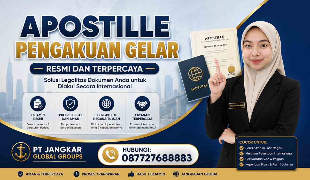 Apostille Pengakuan Gelar Resmi dan Terpercaya