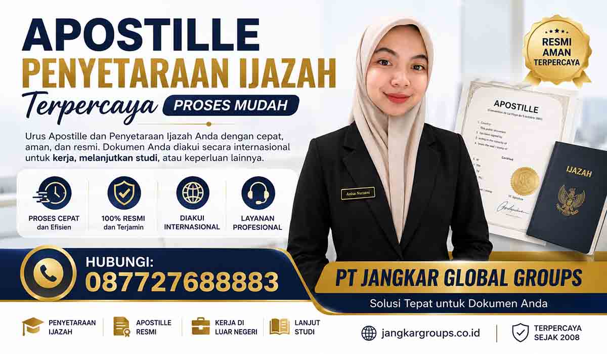 Apostille Penyetaraan Ijazah Terpercaya Proses Mudah