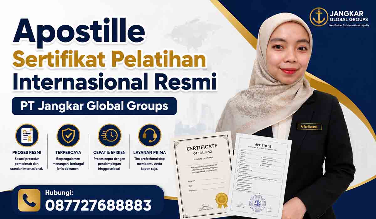 Apostille Sertifikat Pelatihan Internasional Resmi