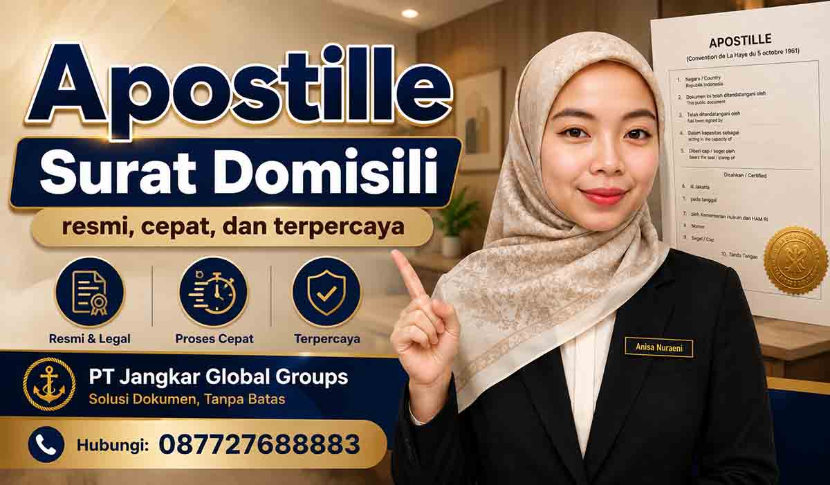 Apostille Surat Domisili resmi, cepat, dan terpercaya