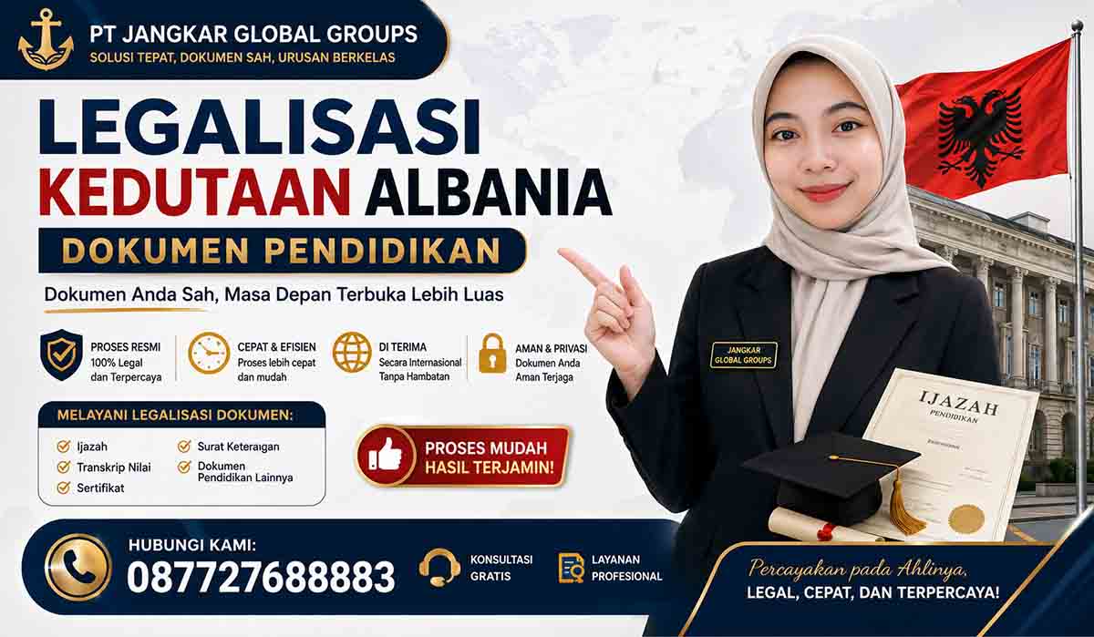 Legalisasi Kedutaan Albania Dokumen Pendidikan