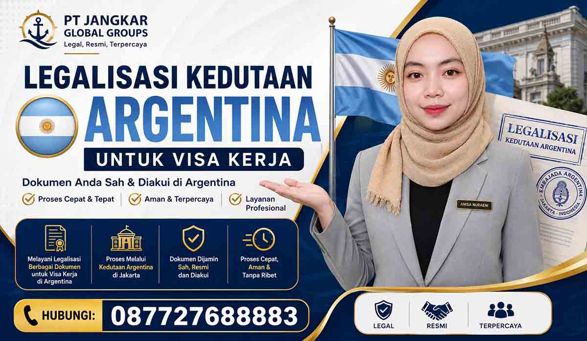 Legalisasi Kedutaan Argentina untuk Visa Kerja