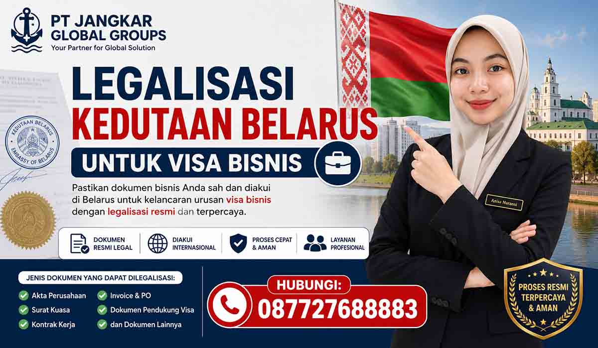 Legalisasi Kedutaan Belarus untuk Visa Bisnis