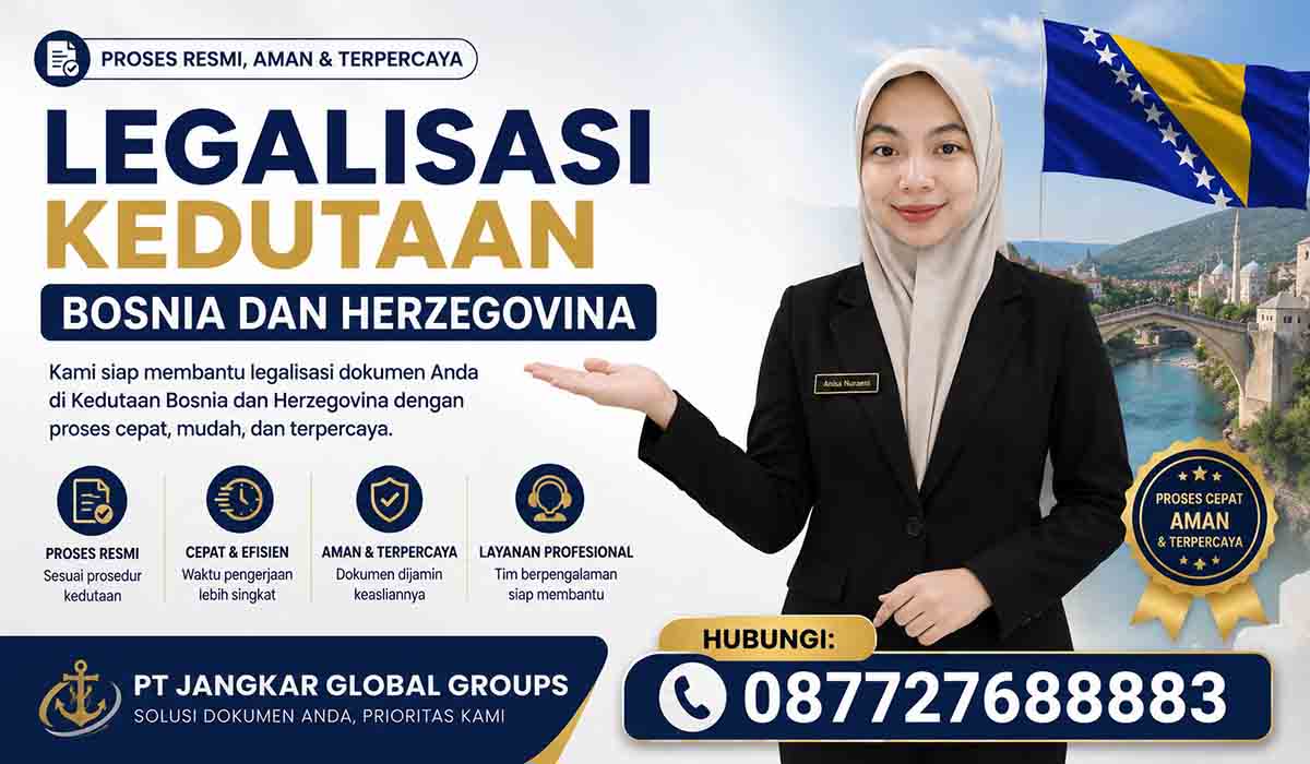 Legalisasi Kedutaan Bosnia dan Herzegovina