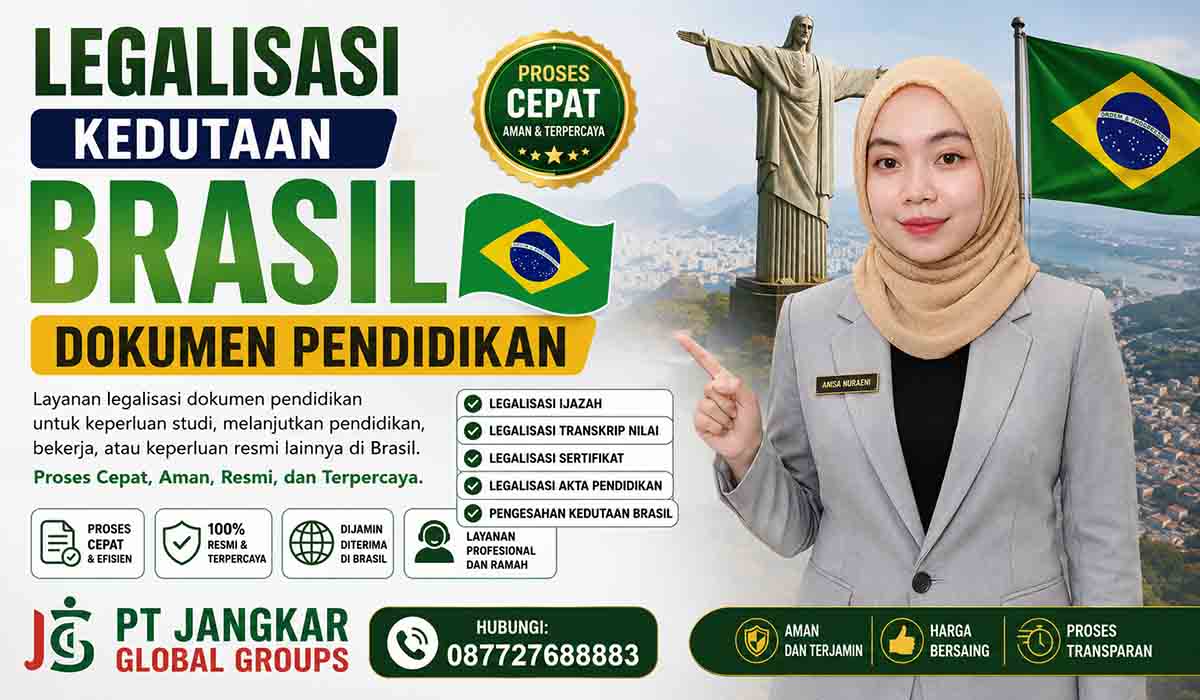 Legalisasi Kedutaan Brasil Dokumen Pendidikan
