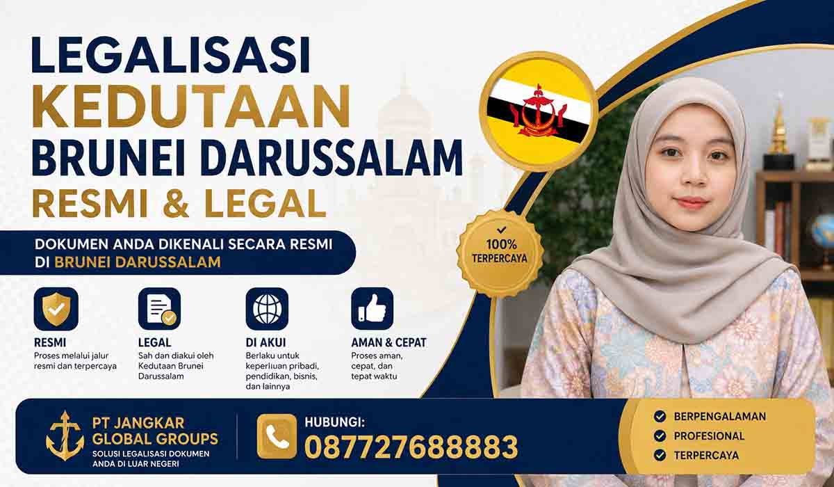 Legalisasi Kedutaan Brunei Darussalam Resmi, Legal