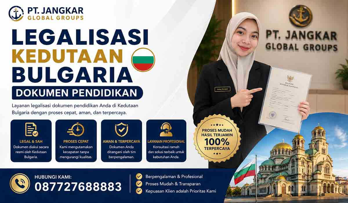 Legalisasi Kedutaan Bulgaria Dokumen Pendidikan