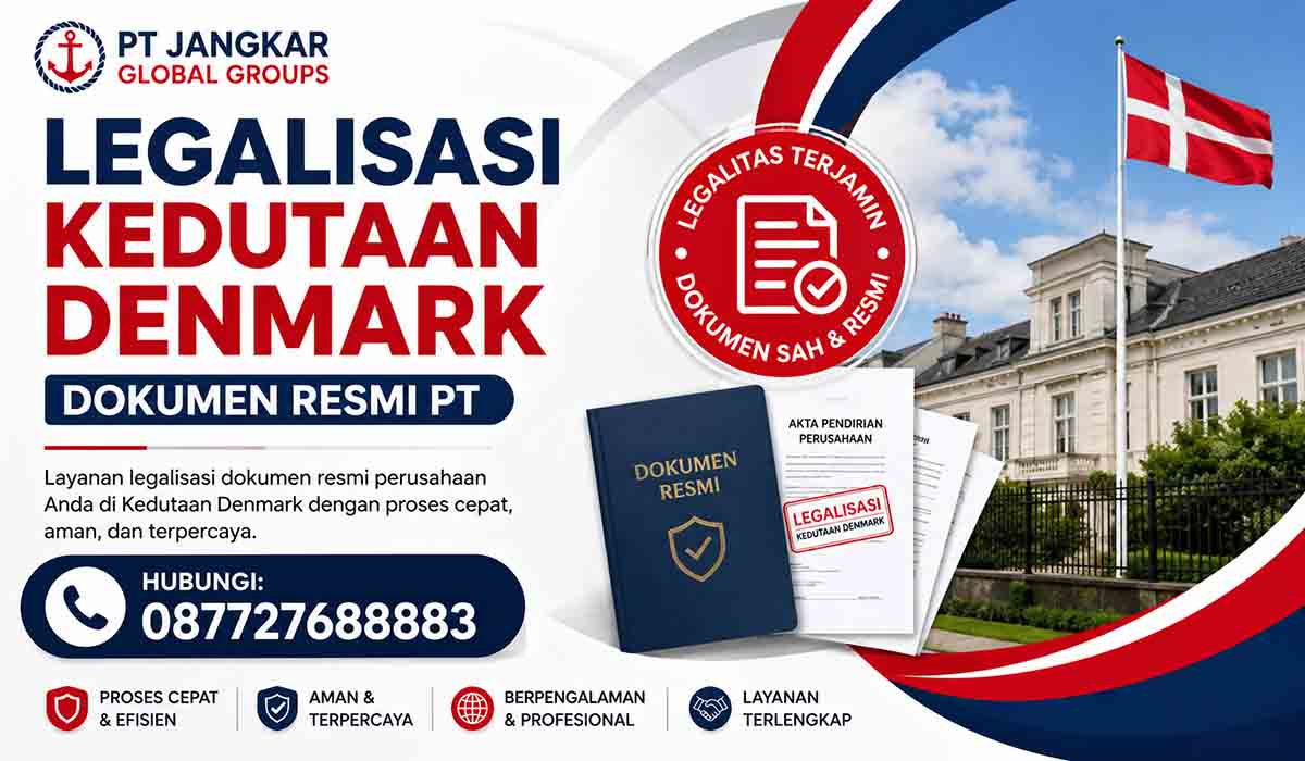 Legalisasi Kedutaan Denmark Dokumen Resmi