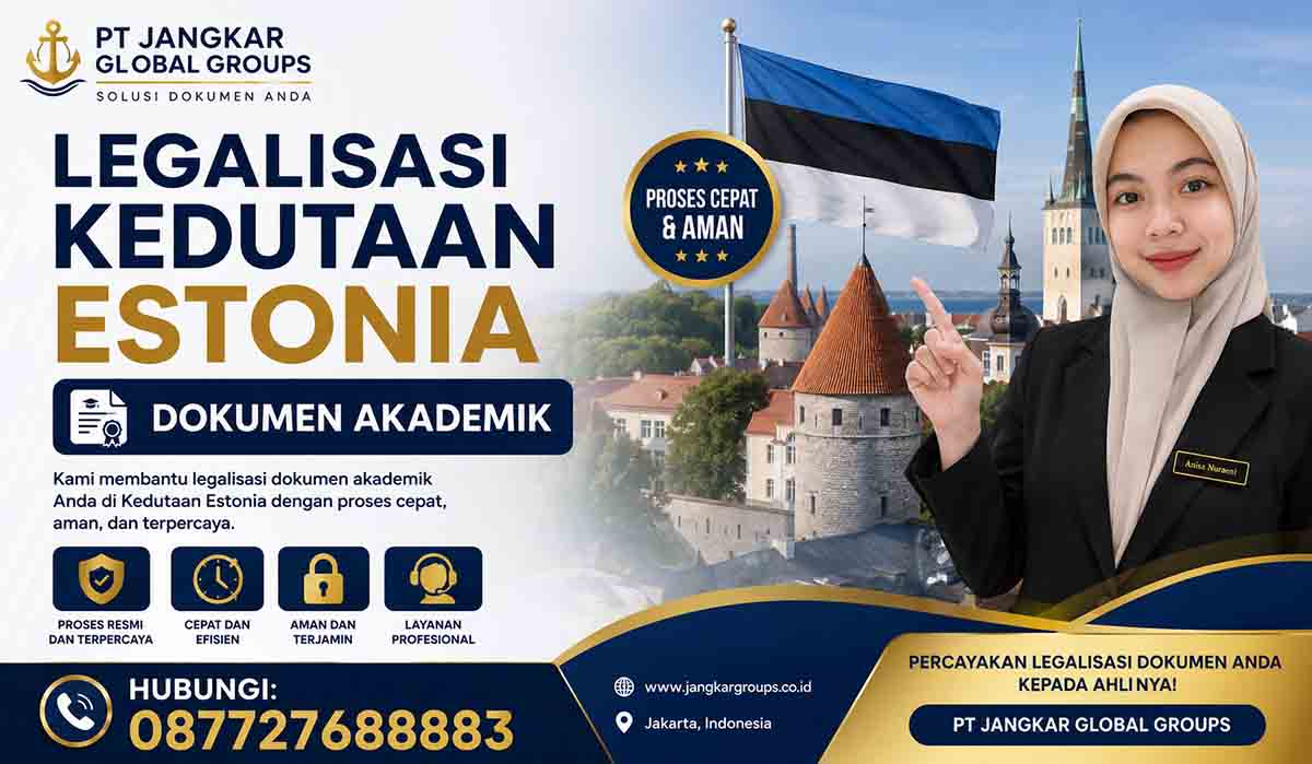 Legalisasi Kedutaan Estonia Dokumen Akademik