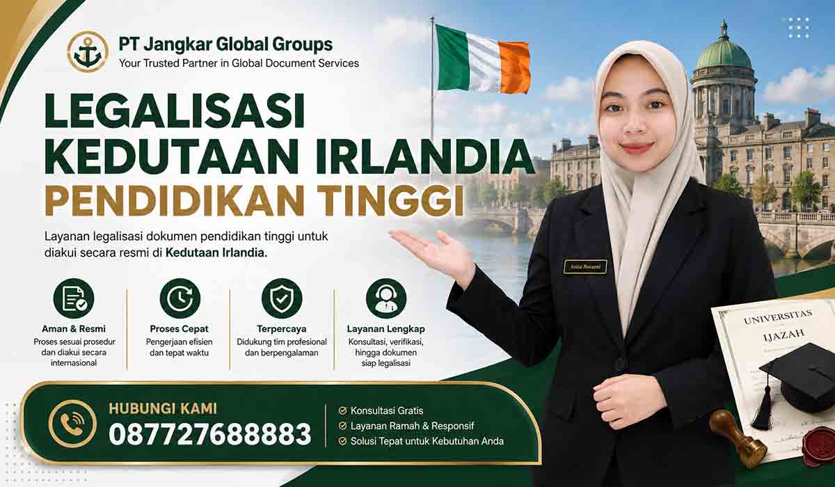 Legalisasi Kedutaan Irlandia Pendidikan Tinggi
