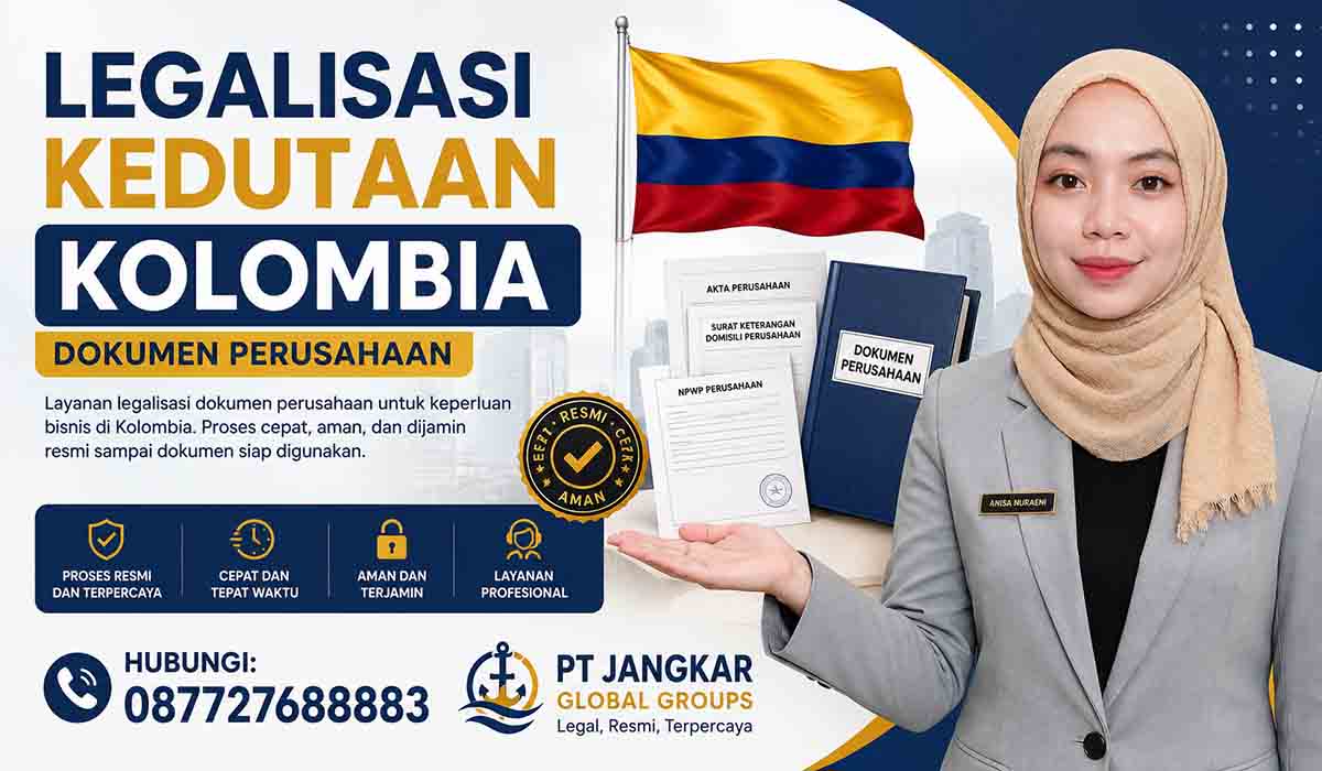 Legalisasi Kedutaan Kolombia Dokumen Perusahaan