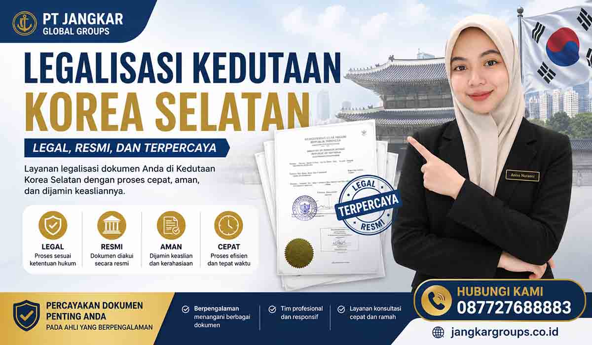Legalisasi Kedutaan Korea Selatan Legal, Resmi