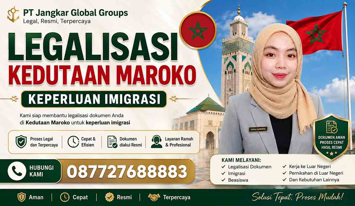 Legalisasi Kedutaan Maroko Keperluan Imigrasi