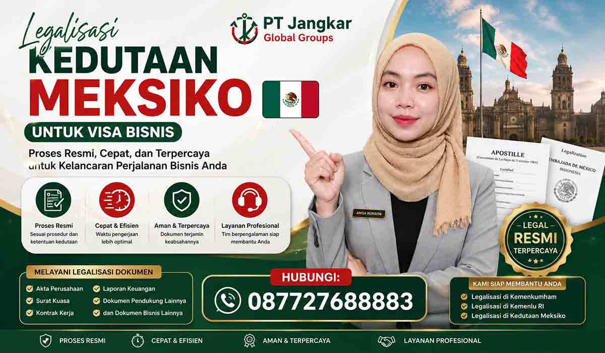 Legalisasi Kedutaan Meksiko untuk Visa Bisnis