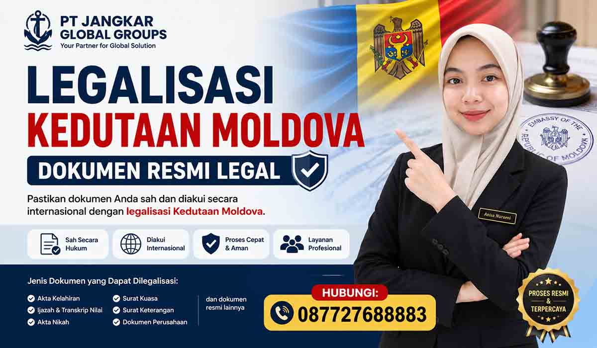 Legalisasi Kedutaan Moldova Dokumen Resmi Legal