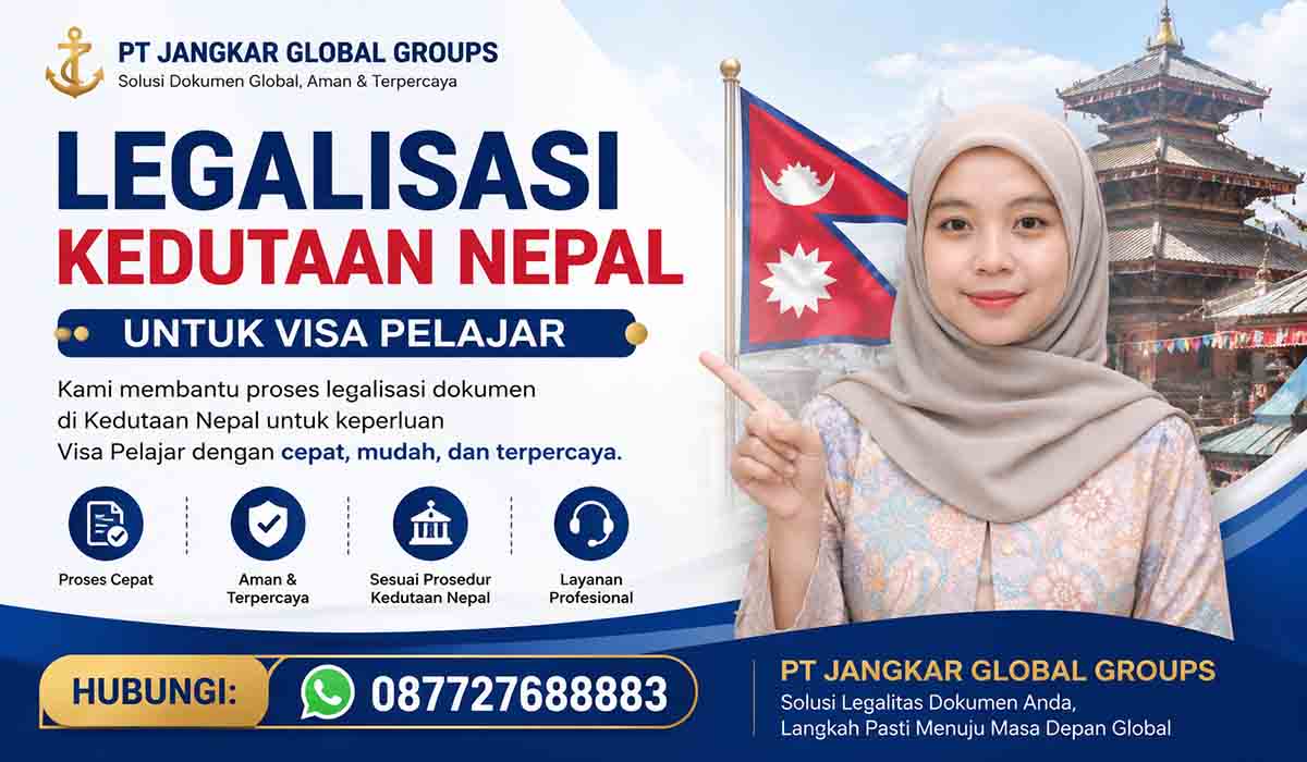 Legalisasi Kedutaan Nepal untuk Visa Pelajar