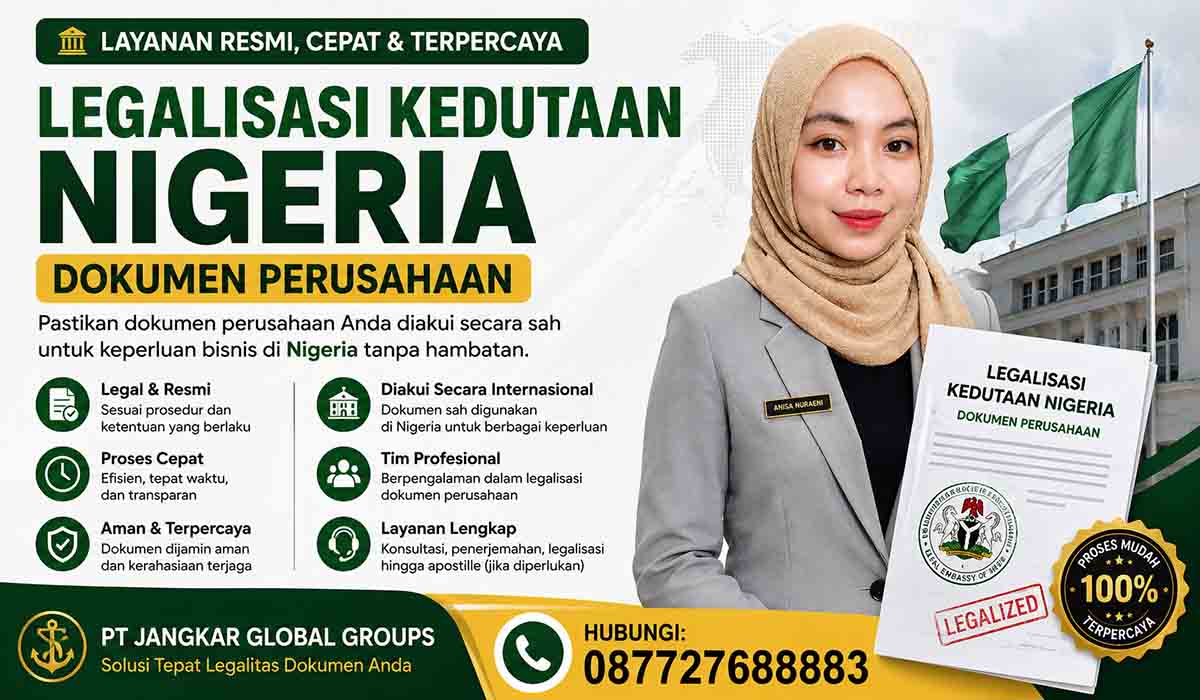 Legalisasi Kedutaan Nigeria Dokumen Perusahaan