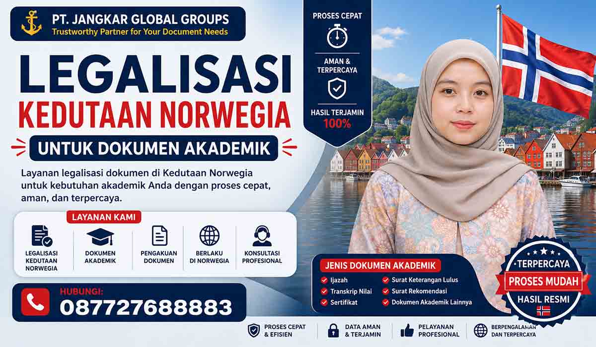 Legalisasi Kedutaan Norwegia untuk Dokumen Akademik