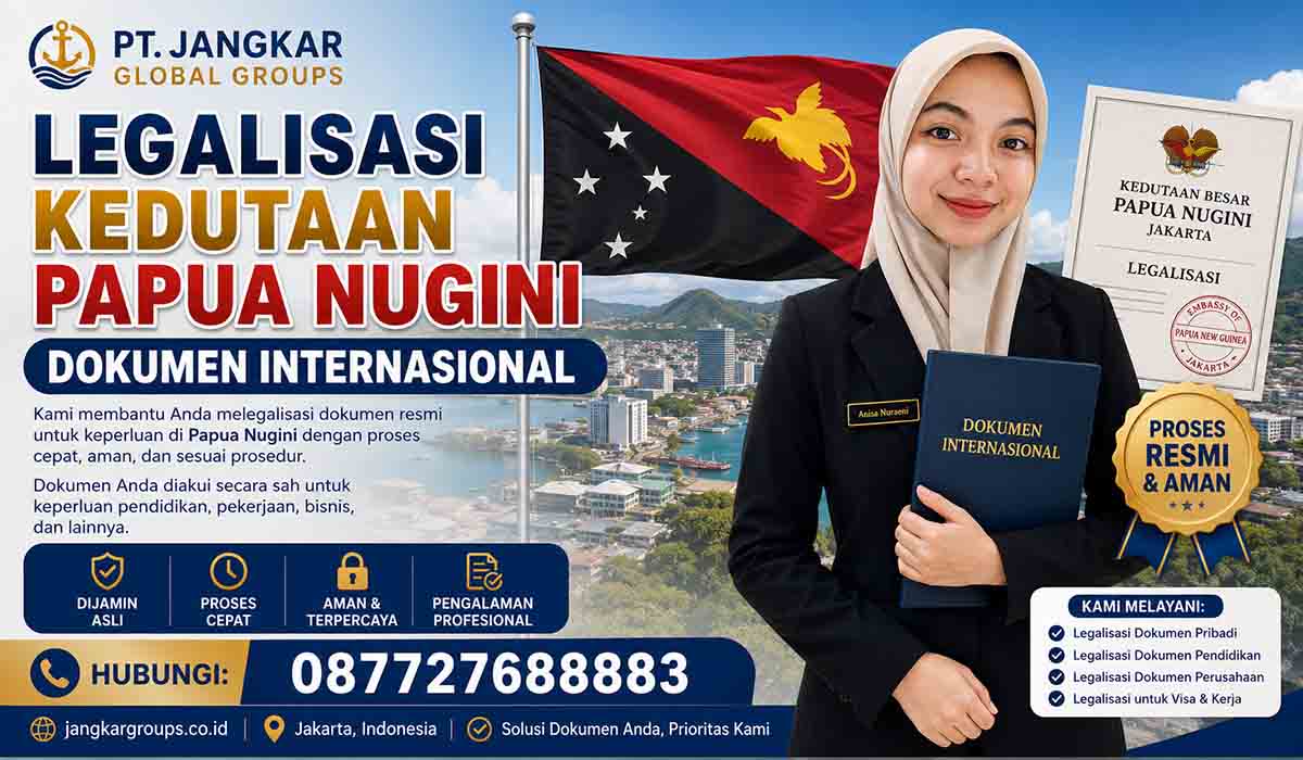 Legalisasi Kedutaan Papua Nugini Dokumen Internasional