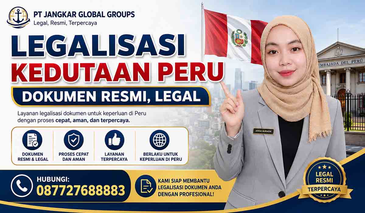 Legalisasi Kedutaan Peru Dokumen Resmi, Legal
