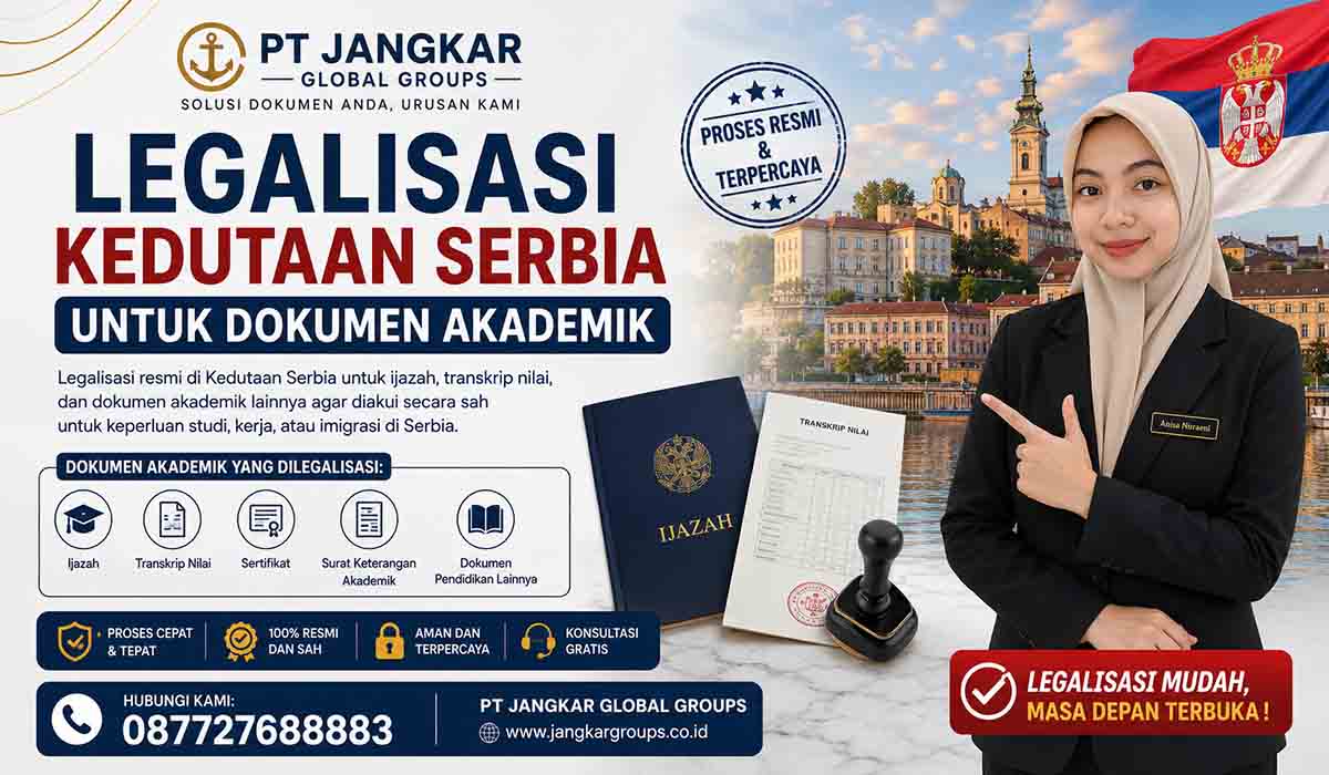 Legalisasi Kedutaan Serbia untuk Dokumen Akademik