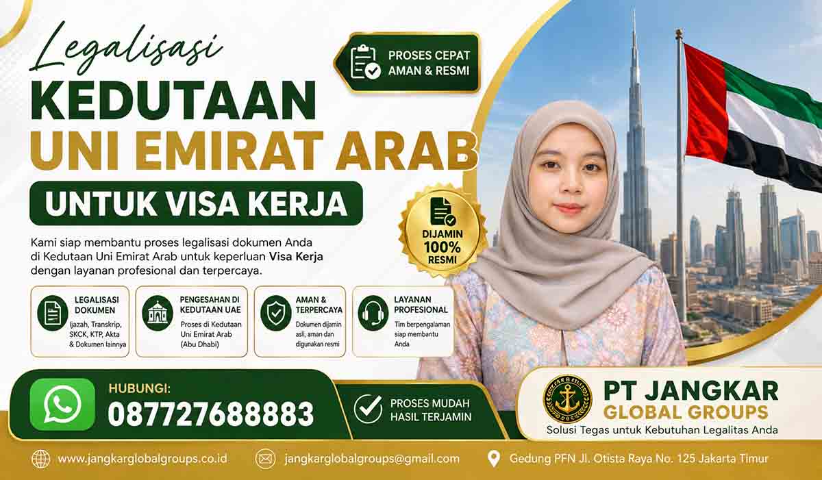 Legalisasi Kedutaan Uni Emirat Arab untuk Visa Kerja