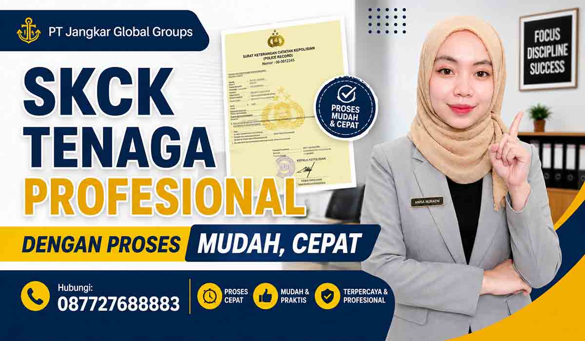 SKCK Tenaga Profesional dengan proses mudah, cepat