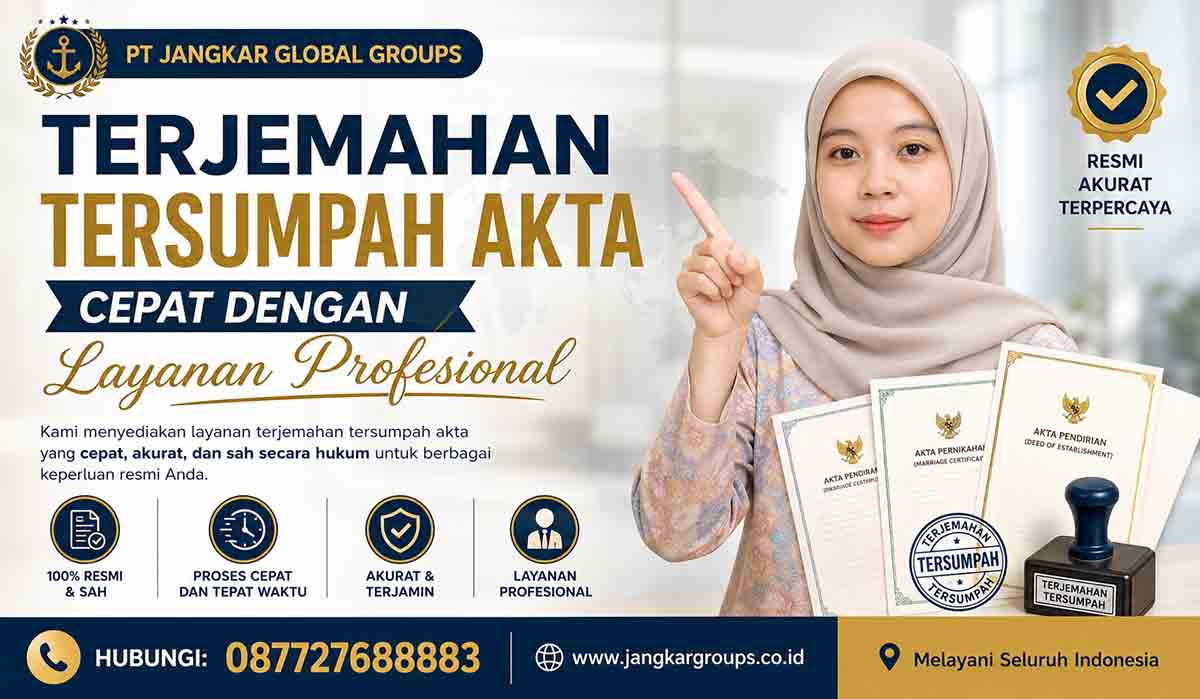 Terjemahan Tersumpah Akta Cepat dengan Layanan Profesional
