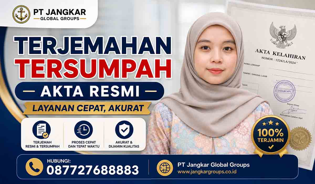 Terjemahan Tersumpah Akta Resmi Layanan Cepat, Akurat