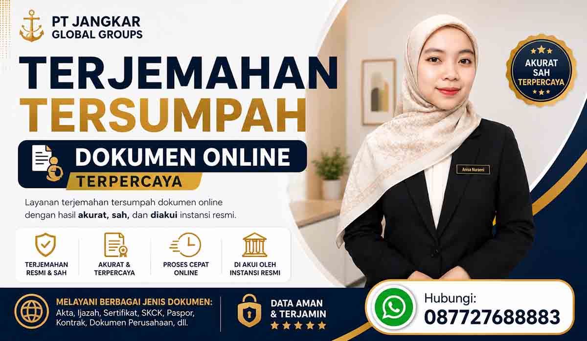 Terjemahan Tersumpah Dokumen Online Terpercaya