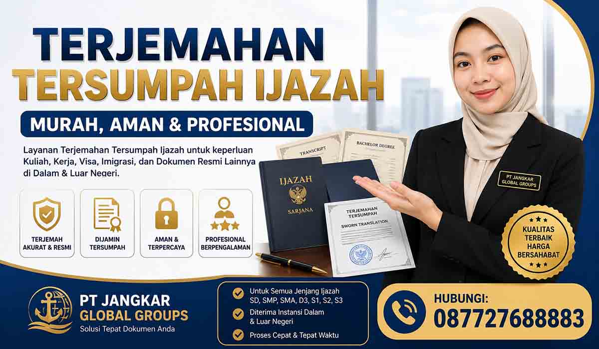 Terjemahan Tersumpah Ijazah Murah Aman dan Profesional