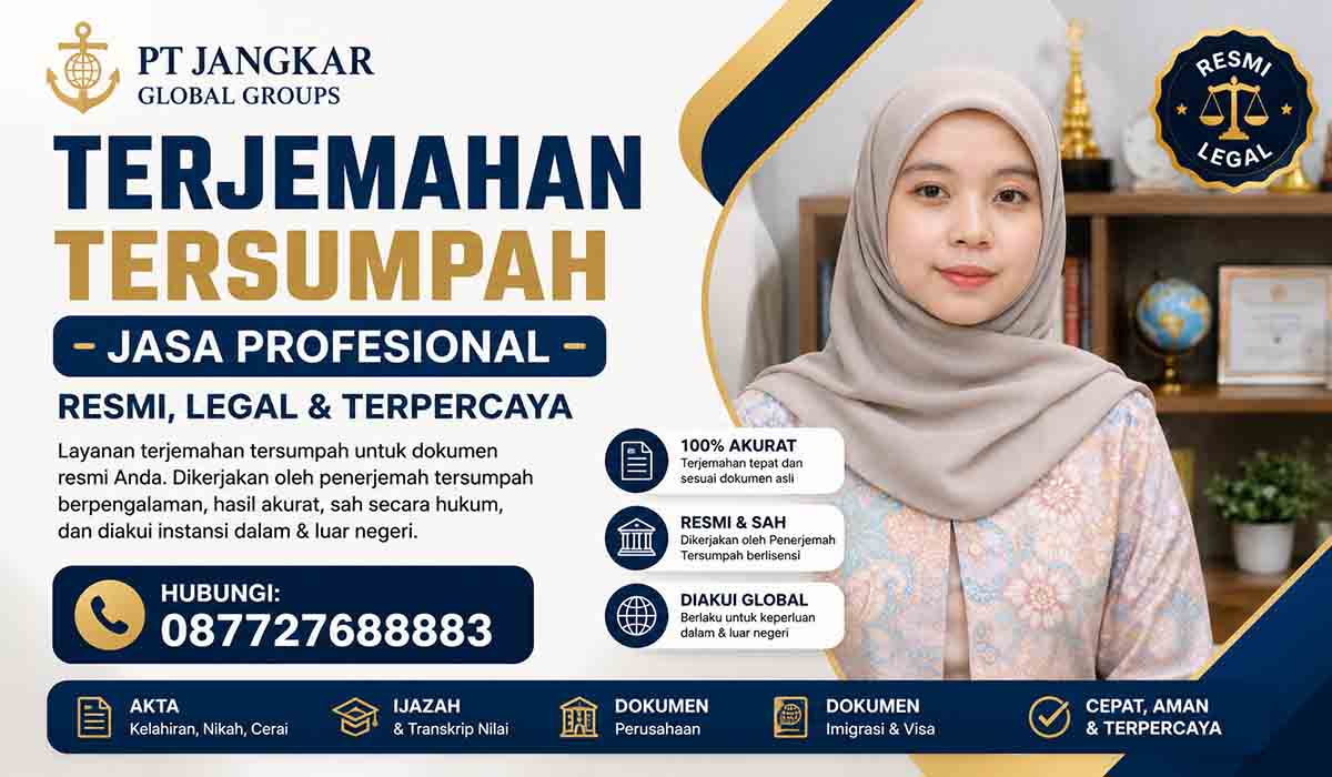Terjemahan Tersumpah Jasa Profesional Resmi, Legal