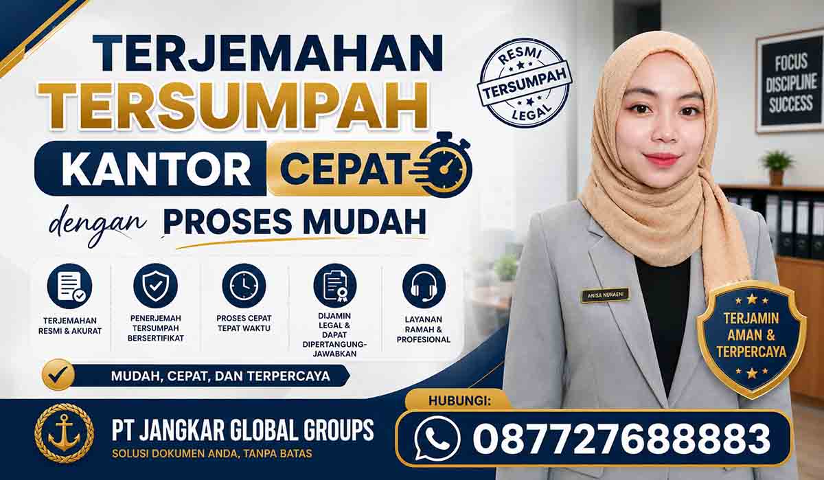 Terjemahan Tersumpah Kantor Cepat dengan Proses Mudah