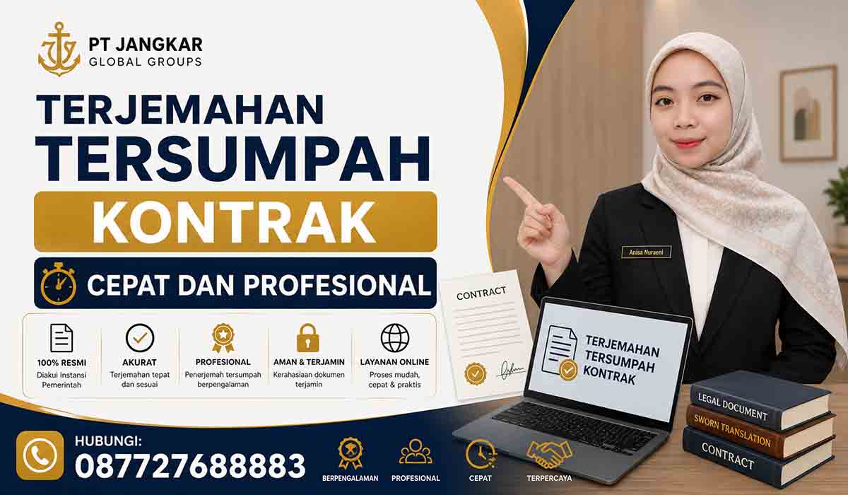 Terjemahan Tersumpah Kontrak Cepat dan Profesiona