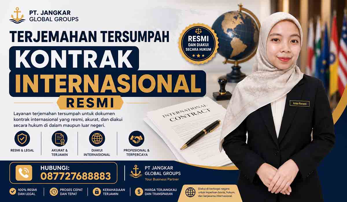 Terjemahan Tersumpah Kontrak Internasional Resmi