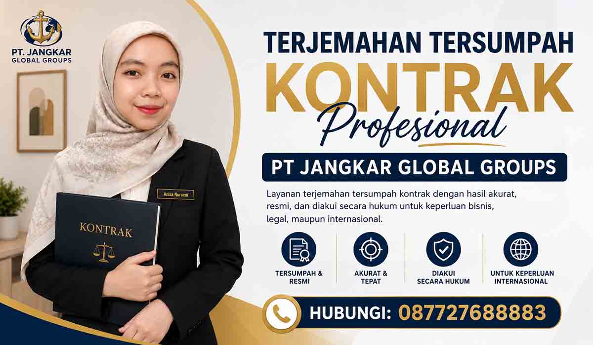Terjemahan Tersumpah Kontrak Profesional
