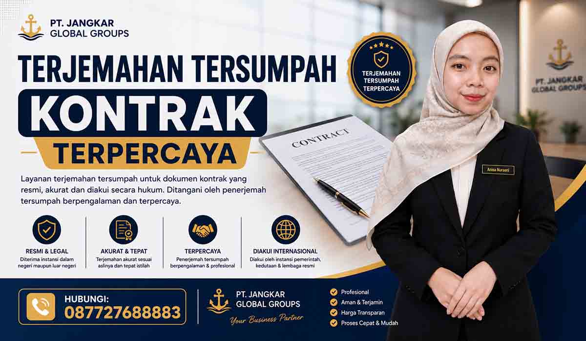 Terjemahan Tersumpah Kontrak Terpercaya
