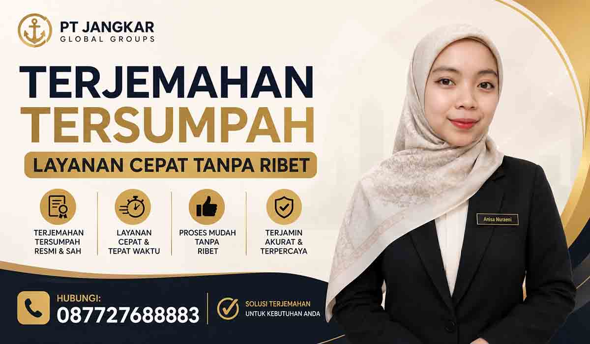 Terjemahan Tersumpah Layanan Cepat Tanpa Ribet