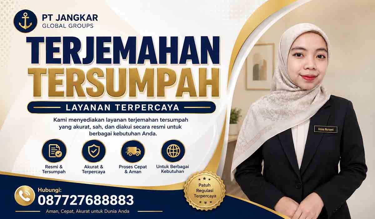 Terjemahan Tersumpah Layanan Terpercaya