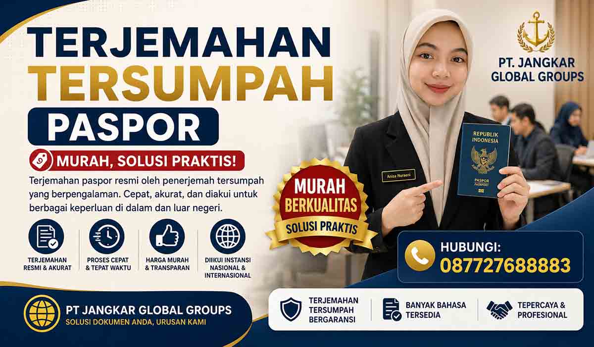 Terjemahan Tersumpah Paspor Murah Solusi Praktis