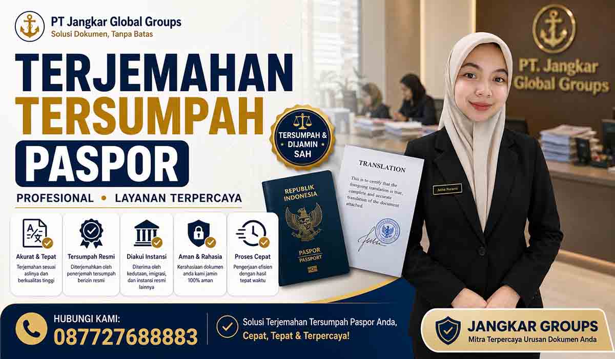 Terjemahan Tersumpah Paspor Profesional Layanan Terpercaya