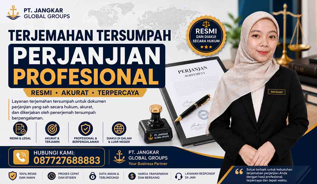 Terjemahan Tersumpah Perjanjian Profesional