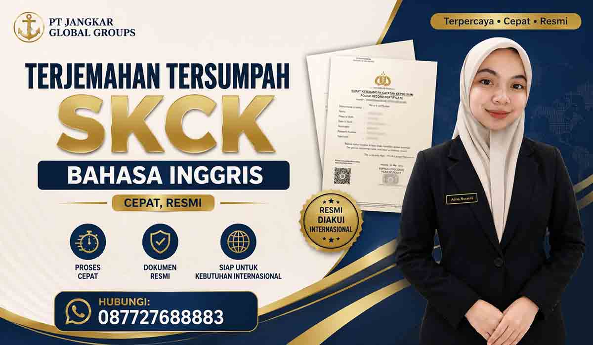 Terjemahan Tersumpah SKCK Bahasa Inggris Cepat, Resmi