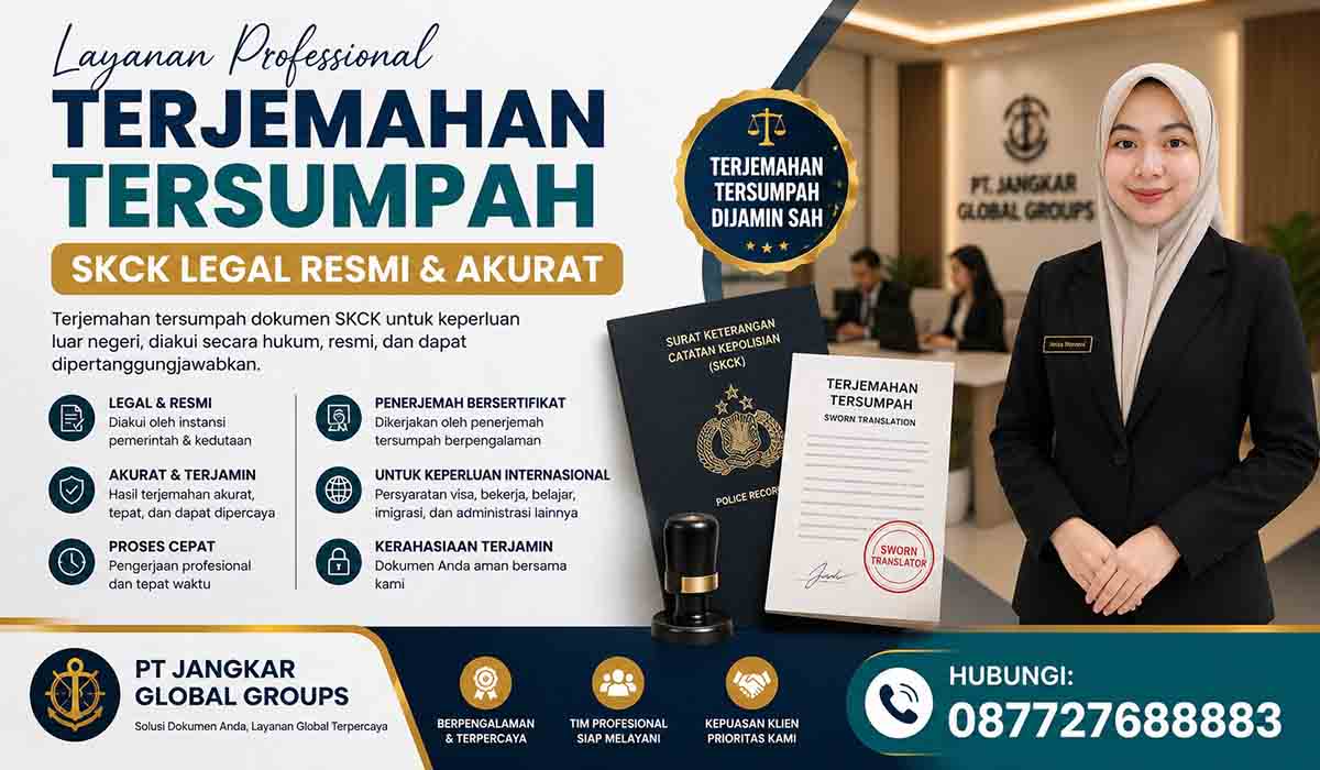 Terjemahan Tersumpah SKCK Legal Resmi dan Akurat
